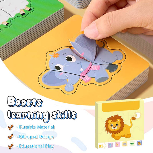 🎅Juleforsalg – 50 % rabatt ✨Fruktdyr-puslespill for barn