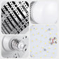 💡 Kjempe LED-pære 160mm – dobbel kjerne, 300m² dekning, E27, høy fargegjengivelse. Perfekt til store rom! ✨🔌