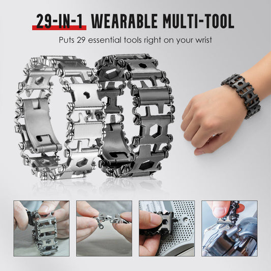 🔥Siste dag med 50 % rabatt på begrenset tid!🔥Multifunksjonelt 29-i-1 verktøyarmbånd