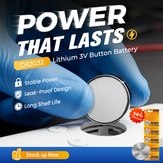 CR2032 litium 3V knappebatteri