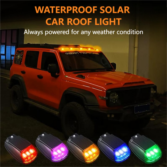 🔥Hot sale🔥Vanntett solcellelampe for biler med fjernkontroll