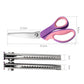 ✂️ Sikksakksaks i rustfritt stål – taggete blader, ergonomisk grep. Perfekt til søm, quilting og scrapping! 🧵✨