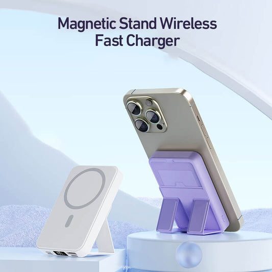 🎁 2026 NYHET – 50 % RABATT! 💥 22,5 W 10000 mAh Magnetisk trådløs powerbank med stativ