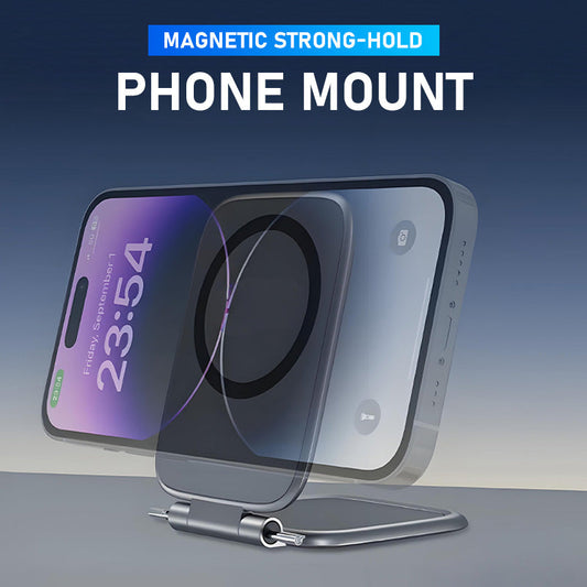 ✨Magnetisk telefonholder med sterk festeevne – fester seg som en magnet, står som en klippe!📱⚡