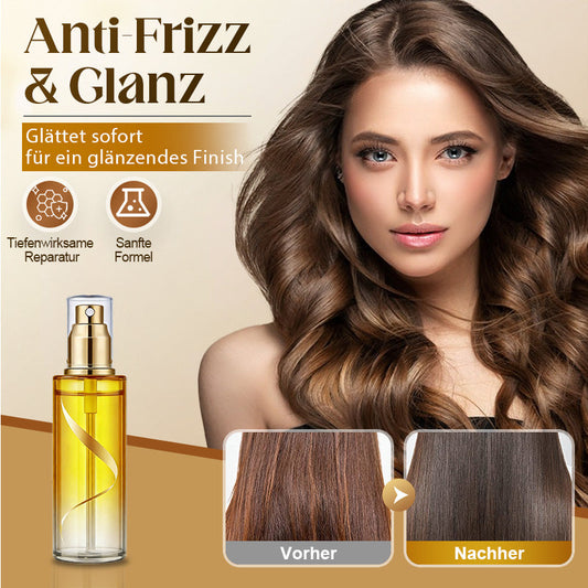 Pleiende anti-frizz håroljespray