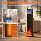 🔥 PTC-keramisk varmeovn – 2000W, luftfukter, realistisk 3D-flamme. 3 varmenivåer – koselig og varmt hjem! ✨❄️