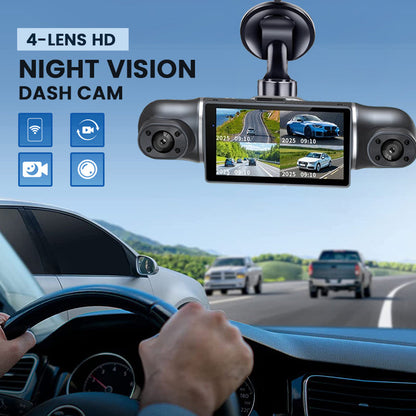 📹🌐 360° Eagle Eye | Allsidig parkeringskamera | 1080p HD og loop-opptak 🚨