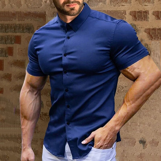 👔 60 % RABATT! ✨ Strykfrie herreskjorter – Ingen stryking, rynkefri og behagelig hele dagen, både på jobb og i fritiden 👕