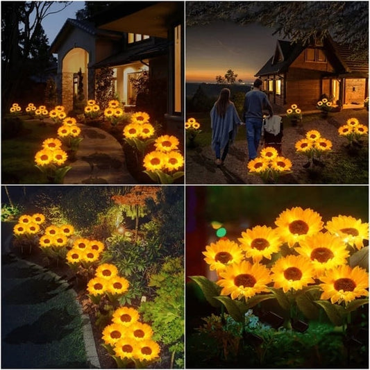🌻50 % RABATT! ☀️ Vanntette solcellelamper – Realistiske blomsterblader, IP65 værbestandig og lyser automatisk i 8–12 timer ☀️🌻