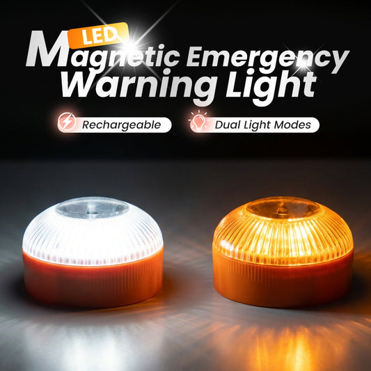 🚨 50% AVSLAG – LED Magnetisk nødlys med sterk magnet & varselblink