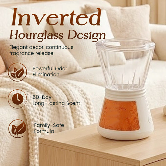 🌸 Invertert aromadiffuser – 60 dagers duft, eliminerer lukt, 360° dekning. Trygg for barn og kjæledyr! ✨🏠