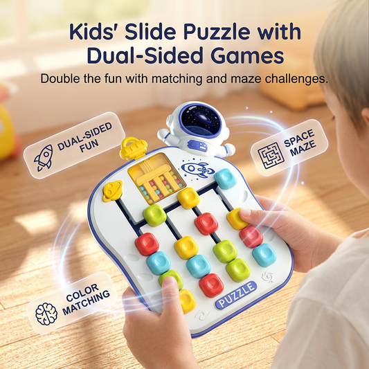 Kids' 4-Color Matching Slide Puzzle Toy