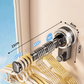 🧺 Multifunksjonell sugekopphenger – vanntett ABS, justerbar lengde. Perfekt til bad, balkong og gang! 💪🚿