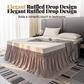 Effortless Setup Elastic Bed Skirt