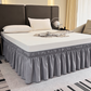 Effortless Setup Elastic Bed Skirt