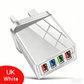 🔌 4‑ports USB-lader – 10W, intelligent strømfordeling, universell kompatibilitet. Perfekt til reising og hjemmebruk! ⚡✨