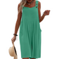 🌸 Ermeløs jumpsuit med vide ben – uanstrengt sommerstil og luftig komfort ✨💃