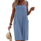 🌸 Ermeløs jumpsuit med vide ben – uanstrengt sommerstil og luftig komfort ✨💃