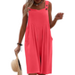 🌸 Ermeløs jumpsuit med vide ben – uanstrengt sommerstil og luftig komfort ✨💃