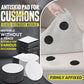 🛋️ Antiskli-pads for sofaputer – sterkt borrelås, vanntett, gjenbrukbar. Holder puter og tepper på plass! ✨🧵