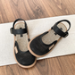 Sandaler i luftig mesh med ankelrem