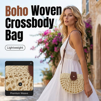 Vevd crossbody-veske for damer