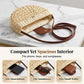 Vevd crossbody-veske for damer