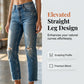 Motejeans for kvinner i slim fit med slitt look