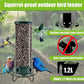 🐦Begrenset tilbud: 50 % RABATT – Stor fuglemater for hagen – slitesterk og ekornsikker