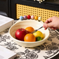 🍽️ Morsom snacksbolle med 6 gafler – mattrygg plast, stabilt design. Et blikkfang på bordet! 💪🎉