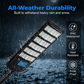 ☀️ Solar gatebelysning med auto‑tenning – IP67, 240° vidvinkel, LFP‑batteri. Null strømregning – alltid tent! ✨🌙
