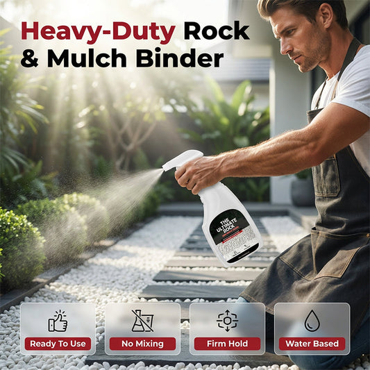 Spray-On-bindemiddel for stein og mulch
