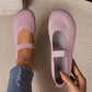 🥳2026-TILBUD🥳💞Over 50 000 solgt!👟🌬️ 50 % RABATT! Pustende strikkede ballerinasko – myke som skyer, med sklisikker såle. Gå i timevis, og føttene holder seg kjølige og friske. Din nye favoritt! 🌸✨