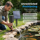 🔥BEGRENSET TID 48 % RABATT!🔥 ☀️ Solcelledrevet damlufter med innebygd luftpumpe🐟