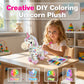 DIY-sett for å fargelegge en unicorn-bamse
