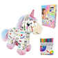 DIY-sett for å fargelegge en unicorn-bamse