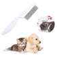 🐾 KJØP 1, FÅ 1 GRATIS! 🛁 Multifunksjonell kam til dyrepleie – Fine nåler i rustfritt stål – Fjerner tåreflekker, lopper og floker – skånsom mot huden, effektiv for katter og hunder ✨🐶