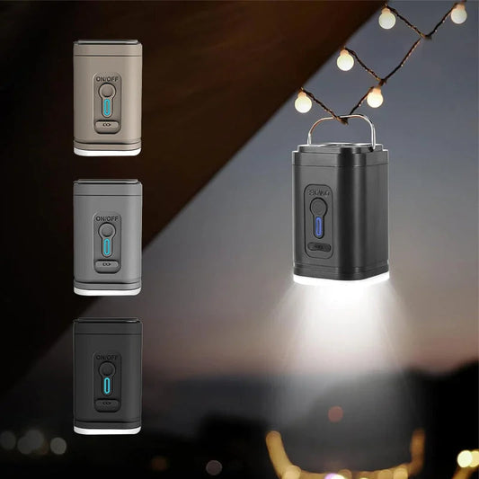 ⏳Tidsbegrenset tilbud⏰Oppladbar campingluftpumpe – LED-lys & rask oppblåsing – Kompakt & bærbar – perfekt for luftmadrasser, bassenger eller dekk 🔋✨