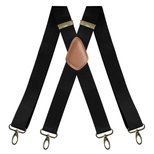🔥 50% RABATT! Stilige & Justerbare Lærseler i X-Design – Avtakbare Klips & Antikke Bronsespenner! 👔 Perfekt for Dressbukser, Jeans & Chinos – Gir Komfort & Støtte Hele Dagen. 🎨 10 Farger