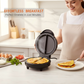 🍳 Dobbelsidig elektrisk grill – jevn steking uten snu, non-stick PTFE-belegg. Lag omelett, pannekaker og egg på få minutter – raskt og enkelt! ⏰💪