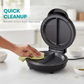 🍳 Dobbelsidig elektrisk grill – jevn steking uten snu, non-stick PTFE-belegg. Lag omelett, pannekaker og egg på få minutter – raskt og enkelt! ⏰💪