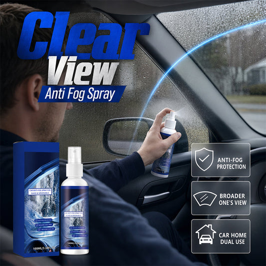 🚗💨 STOPP TÅKEN! 🔍🧊 Få knallklar sikt med vår hurtigvirkende spray. 👀🌧️ Perfekt for frontrute og speil – tryggere kjøring i regn og fukt. ✨📏 Oppbevares lommevennlig!
