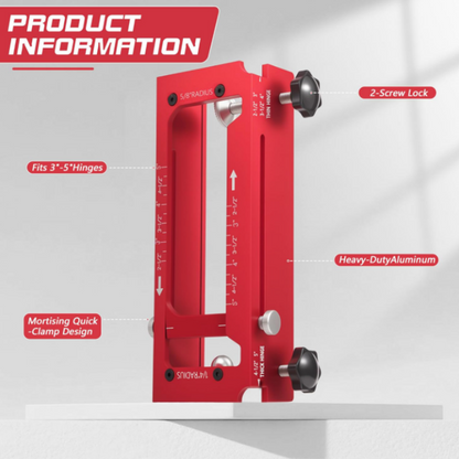 🚪 Profesjonell hengselfresmal – 6061 aluminium, enkel og presis for alle prosjekter! 💪🏠