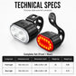 ⏳50 % rabatt i en begrenset periode⏰USB-oppladbart sykkellyssett🚲🔦