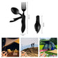 🍴 4‑i‑1 sammenleggbart tur-bestikk – kniv, gaffel, skje og flaskeåpner i ett. Rustfritt stål – perfekt for camping! 🏕️✨