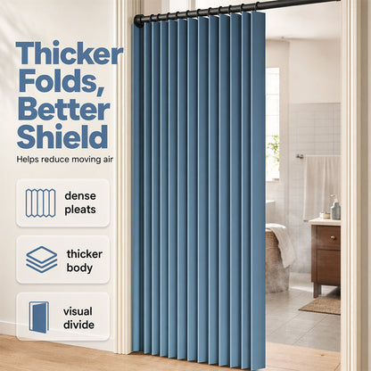🚪 50% RABATT – Borefri folding partisjonsgardin – enkel installasjon – personvern & lysspærring – elegant foldedesign – dobbeltsidig magnetlukking – allsidig bruk