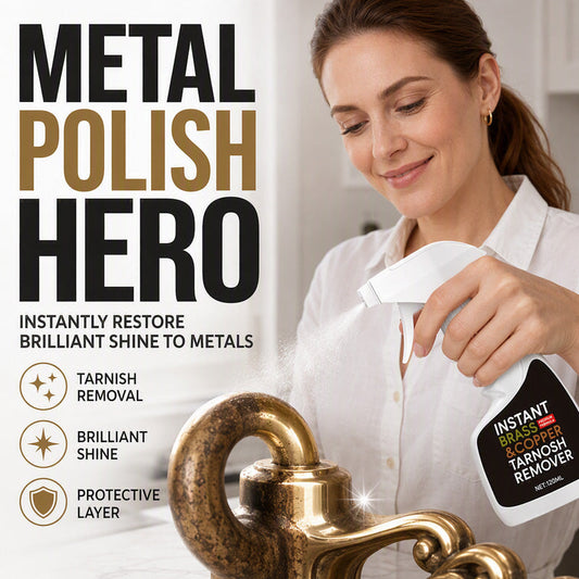 🔧 Rask metal rengjøring – spray på og tørk av! Gjenoppretter glansen på beslag, smykker og pyntegjenstander. Perfekt til detaljer og små deler! ✨🛠️