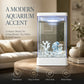 🐟 Betta-fisketank med 7‑farget LED – krystallklart akryl, kompakt vertikal design, USB‑strøm. Perfekt til skrivebord og nattbord – skaper ro! ✨🌙