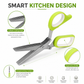 🌿 5-blad urtesaks – klipp urter 5 ganger raskere! Rustfritt stål, ergonomisk grep, tåler oppvaskmaskin – perfekt til koriander, persille og chili! ✂️💪