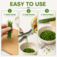 🌿 5-blad urtesaks – klipp urter 5 ganger raskere! Rustfritt stål, ergonomisk grep, tåler oppvaskmaskin – perfekt til koriander, persille og chili! ✂️💪